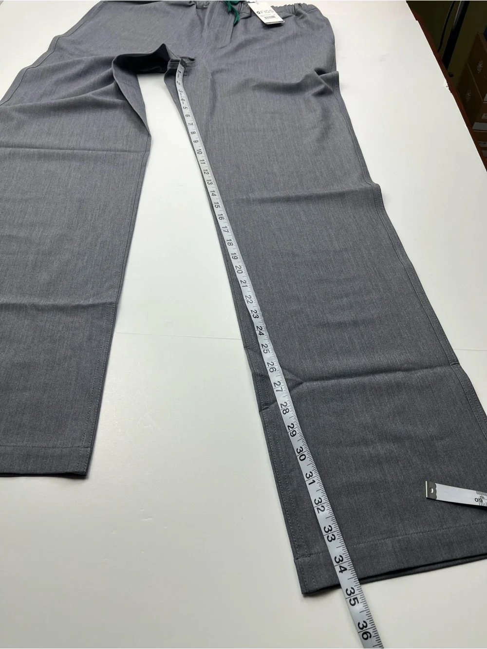 Figs Pisco Basic Large Tall Scrub Pants Mens Gray Grey Medical Pull-on NEW